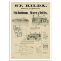 St. Kilda Auction Notice - Vintage Australian Real Estate Poster